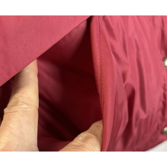 Vintage LL Bean Vest Womens L Red Goose Down Puffer Snap Outdoor 90s Gorpcore - Picture 4 of 4